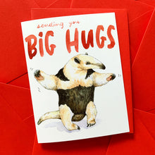 Load image into Gallery viewer, Sending You Big Hugs Tamandua Love Friendship Card