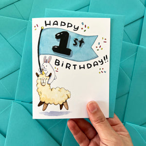 Happy 1st Birthday Card