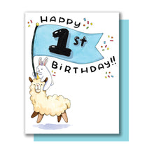Load image into Gallery viewer, Happy 1st Birthday Card
