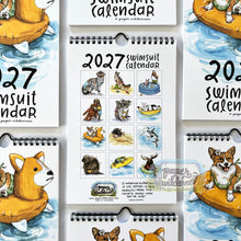 Load image into Gallery viewer, 2027 Swimsuit Animals Watercolor Wall Calendar
