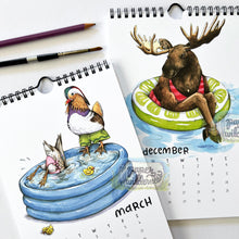 Load image into Gallery viewer, 2027 Swimsuit Animals Watercolor Wall Calendar
