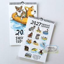 Load image into Gallery viewer, 2027 Swimsuit Animals Watercolor Wall Calendar
