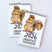 Load image into Gallery viewer, 2026 Swimsuit Animals Watercolor Wall Calendar
