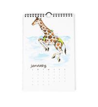 Load image into Gallery viewer, 2024 Swimsuit Animals Watercolor Wall Calendar

