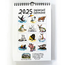 Load image into Gallery viewer, 2025 Swimsuit Animals Watercolor Wall Calendar

