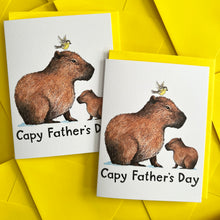 Load image into Gallery viewer, Capybara Capy Father's Day Card
