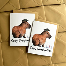 Load image into Gallery viewer, Capy Graduation Capybara Grad Card
