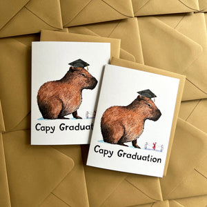 Capy Graduation Capybara Grad Card