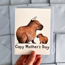 Load image into Gallery viewer, Capybara Capy Mother's Day Card
