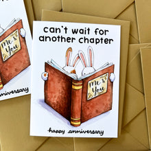 Load image into Gallery viewer, Another Chapter Book Lover Anniversary Card
