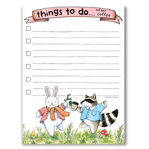 Things To Do After Coffee Checklist To Do List Notepad