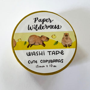 Cute Capybaras 15mm Washi Tape