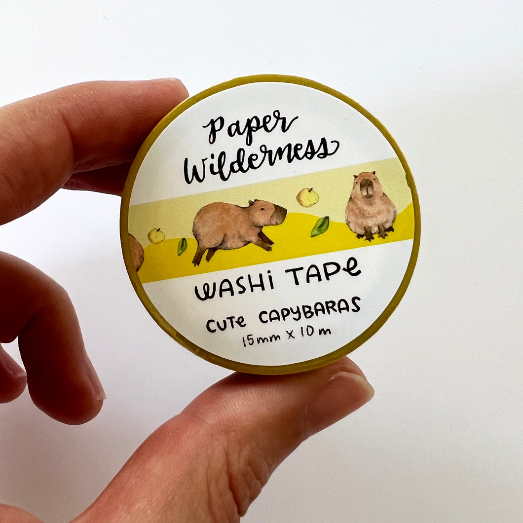 Cute Capybaras 15mm Washi Tape