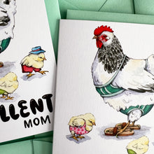 Load image into Gallery viewer, Eggcellent Mom Chicken Mother's Day Card
