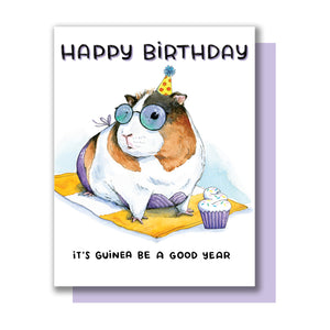 Guinea Pig Happy Birthday Card