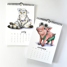 Load image into Gallery viewer, 2025 Swimsuit Animals Watercolor Wall Calendar
