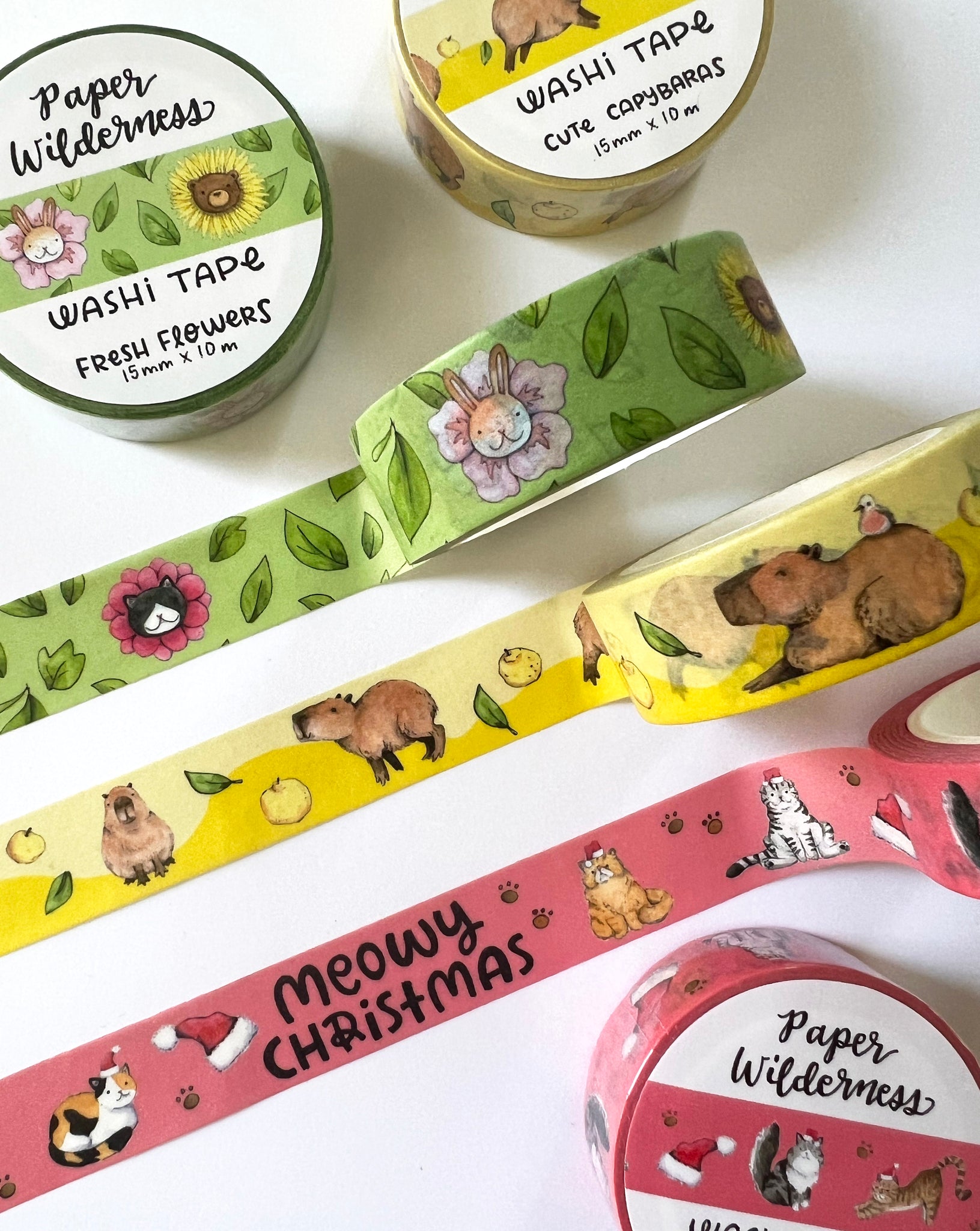 Cute Capybaras 15mm Washi Tape – The Regal Find