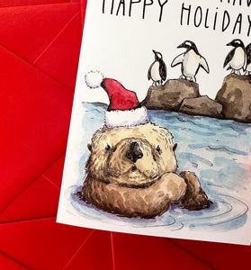 Otter Have A Happy Holiday Card