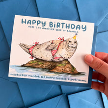 Load image into Gallery viewer, Happy Birthday Here's To Another Year of Balance Seal Card
