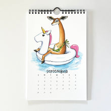 Load image into Gallery viewer, 2025 Swimsuit Animals Watercolor Wall Calendar
