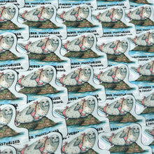 Load image into Gallery viewer, Unbothered Moisturized Seal Vinyl Die Cut Weatherproof Sticker
