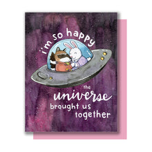 Load image into Gallery viewer, So Happy The Universe Brought Us Together Love Friendship Card
