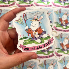 Load image into Gallery viewer, Whimsical Bitch Cute Bunny Vinyl Die Cut Weatherproof Sticker
