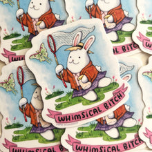Load image into Gallery viewer, Whimsical Bitch Cute Bunny Vinyl Die Cut Weatherproof Sticker
