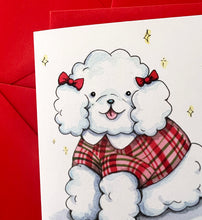 Load image into Gallery viewer, Merry Christmas Bitch Poodle Holiday Card
