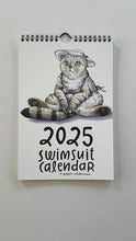 Load and play video in Gallery viewer, 2025 Swimsuit Animals Watercolor Wall Calendar
