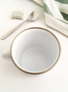 There Might Be Bunny Hair In Here Metal Camp Mug