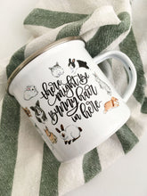 Load image into Gallery viewer, There Might Be Bunny Hair In Here Metal Camp Mug
