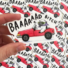 Load image into Gallery viewer, Bad Bitch Sheep Vinyl Die Cut Weatherproof Sticker
