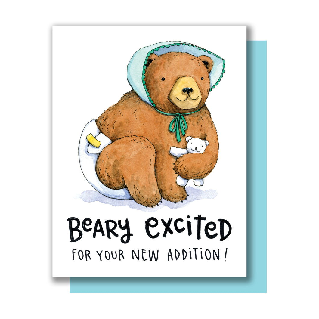 Beary Excited For Your New Addition Baby Card