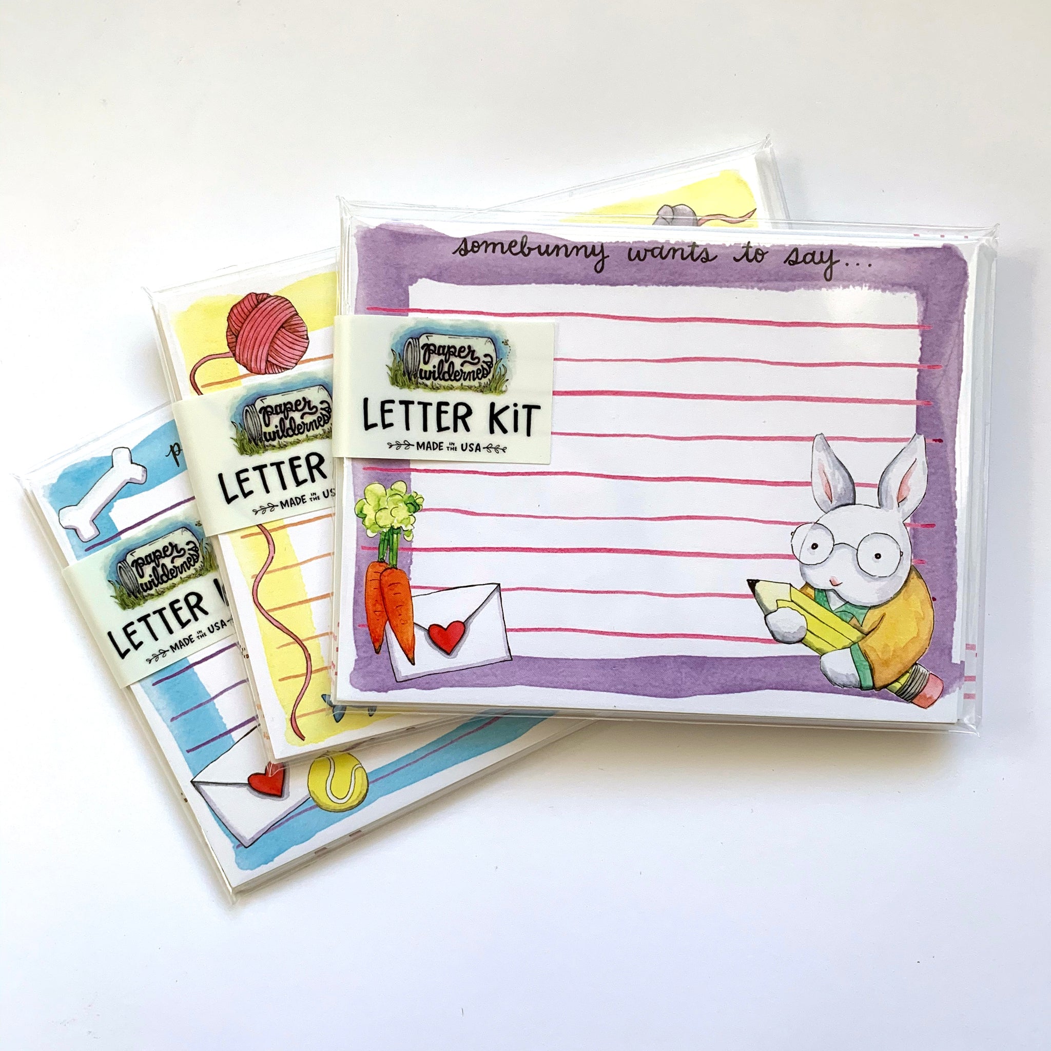 Bunny Letter Writing Kit Stationery Set Snail Mail Kit – Paper