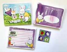 Load image into Gallery viewer, Bunny Letter Writing Kit Stationery Set Snail Mail Kit
