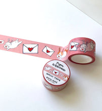 Load image into Gallery viewer, Bunny Mail 30mm Washi Tape
