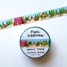 Load image into Gallery viewer, Camping Friends 15mm Washi Tape
