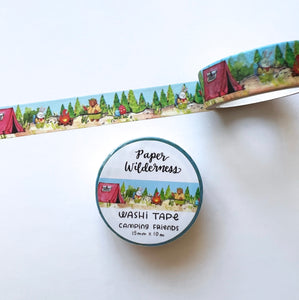 Camping Friends 15mm Washi Tape
