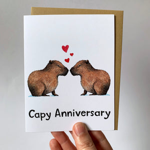 Capy Anniversary Capybara Card