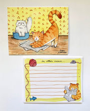 Load image into Gallery viewer, Cat Letter Writing Kit Stationery Set Snail Mail Kit
