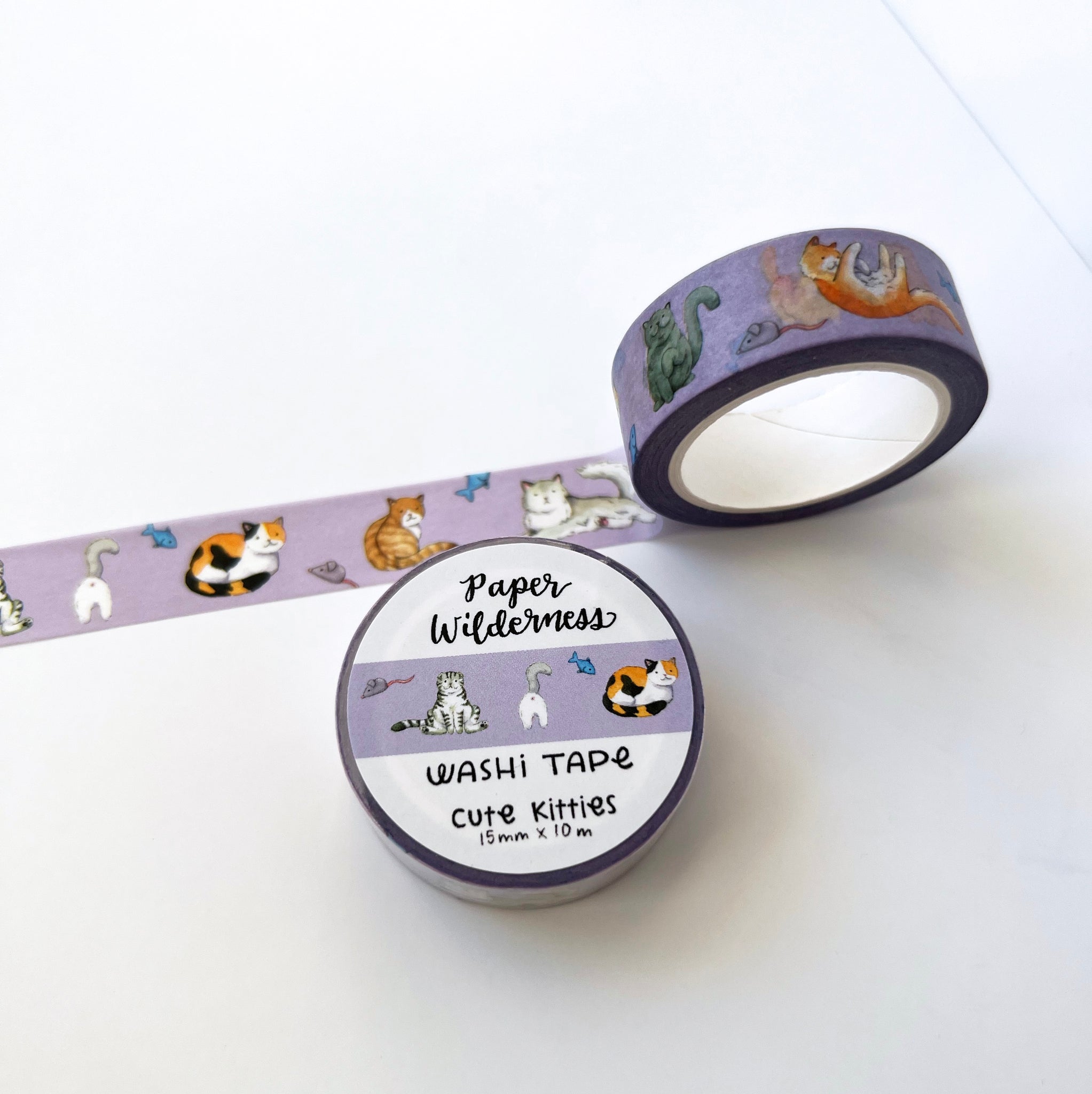 Cute Kitties 15mm Washi Tape – Paper Wilderness