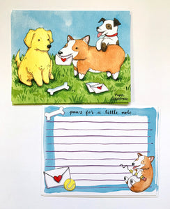 Corgi Letter Writing Kit Dog Stationery Set Snail Mail Kit