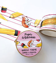 Load image into Gallery viewer, Corgis and Pencils 30mm Washi Tape
