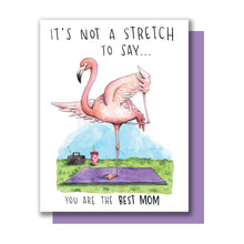 Load image into Gallery viewer, Best Mom Flamingo Yoga Mother&#39;s Day Card
