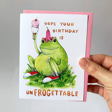 Load image into Gallery viewer, Hope Your Birthday Is Unfrogettable Card
