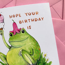 Load image into Gallery viewer, Hope Your Birthday Is Unfrogettable Card
