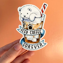 Load image into Gallery viewer, Iced Coffee Forever Vinyl Die Cut Weatherproof Sticker
