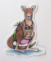 Load image into Gallery viewer, Kangaroo Swimsuit Vinyl Die Cut Weatherproof Sticker
