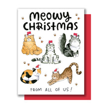 Load image into Gallery viewer, Meowy Christmas Card
